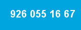 926 055 16 67 926 055 16 67